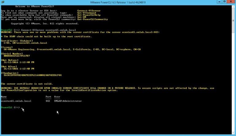 VMware PowerCLI