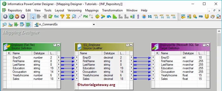 Command Task in Informatica 10