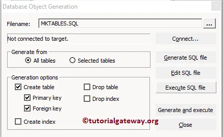 Create Informatica Target table using Source Definition 8