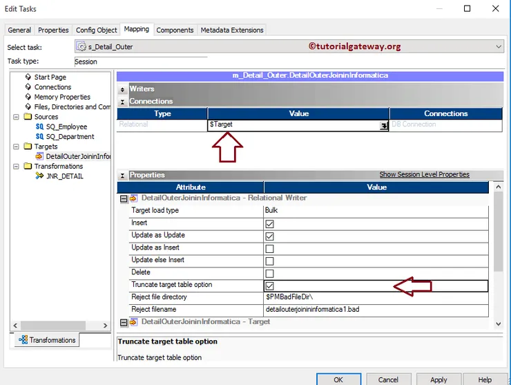 Detail Outer Join in Informatica 12