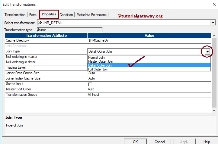 Detail Outer Join in Informatica 7