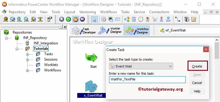 Event Wait Task in Informatica 13