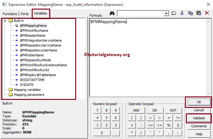 Expression Transformation in Informatica 10