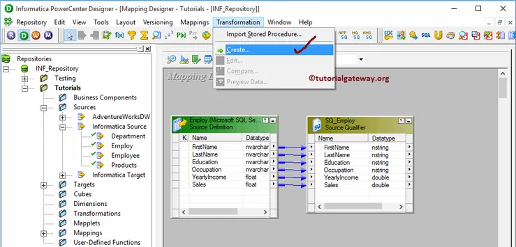 Expression Transformation in Informatica 3