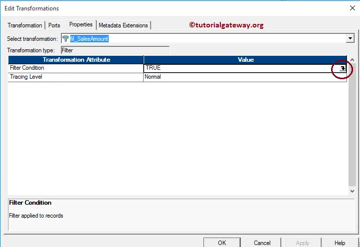 Filter Transformation in Informatica 11