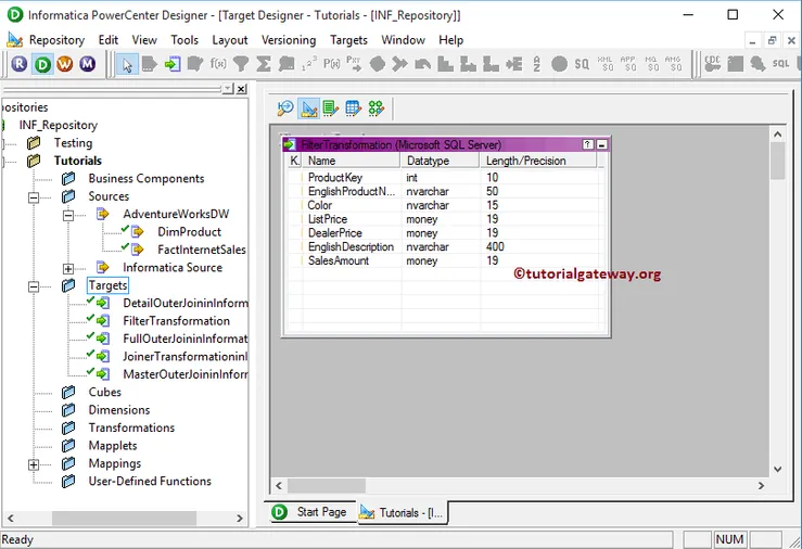 Filter Transformation in Informatica 2