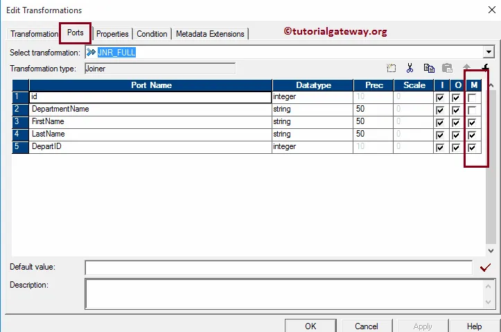 Full Outer Join in Informatica 7