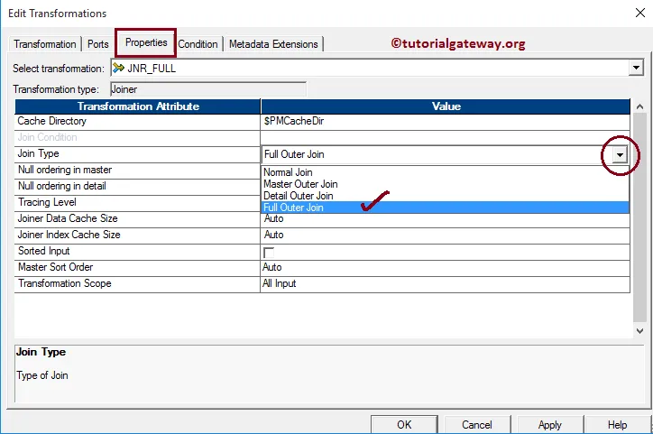 Full Outer Join in Informatica 9