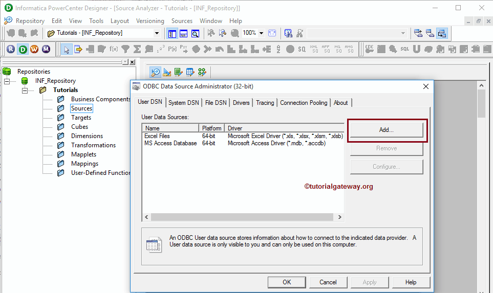 Informatica ODBC Connection 3