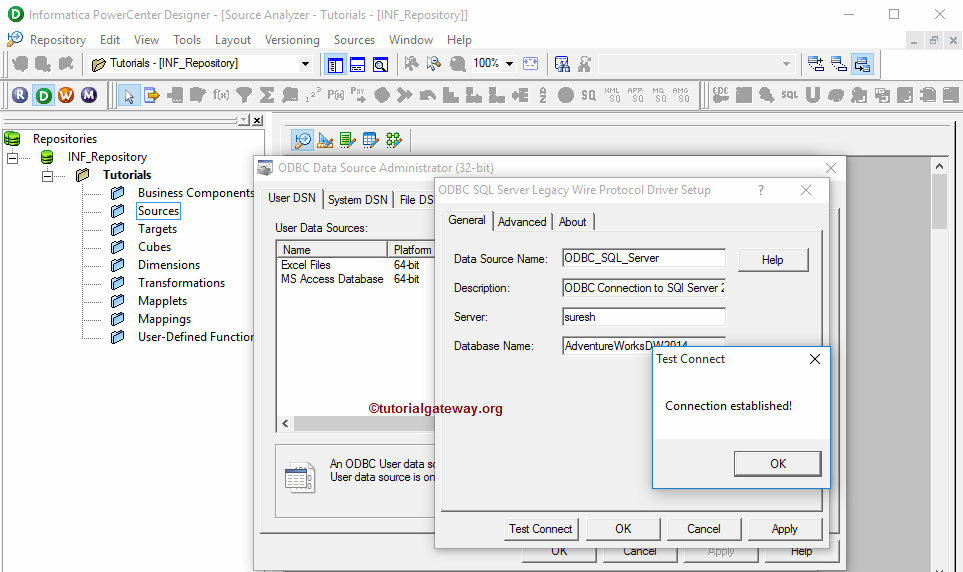 Informatica ODBC Connection 5