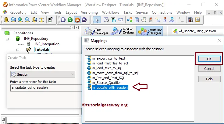 Informatica Update Strategy using Session Properties 16