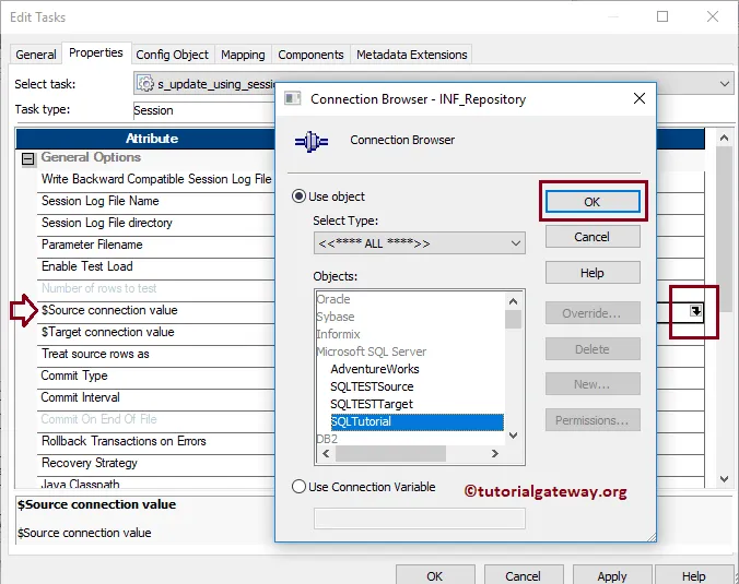 Informatica Update Strategy using Session Properties 17