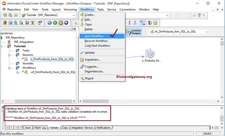 Informatica Workflow 9