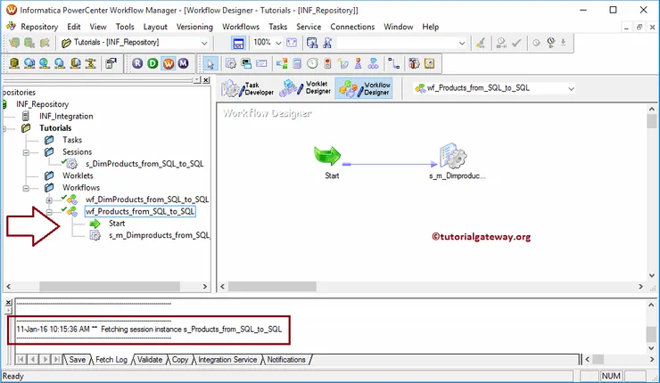 Informatica Workflow using Wizard 8