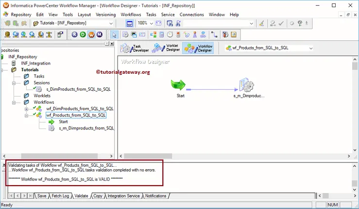 Informatica Workflow using Wizard 9