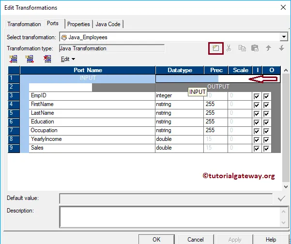 Java Transformation in Informatica 13