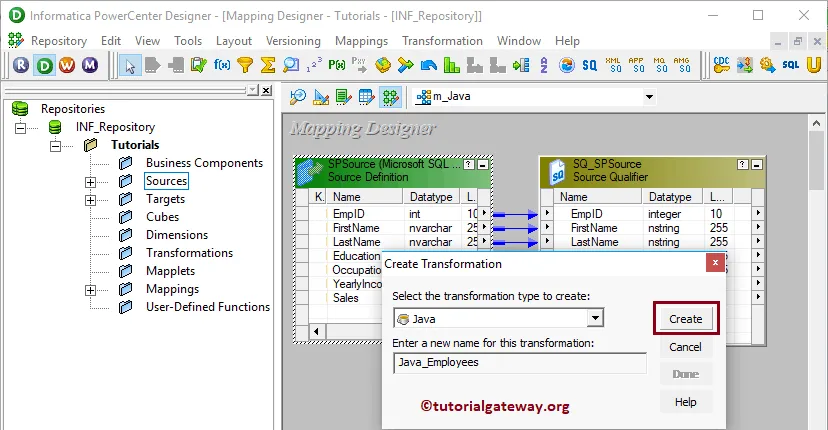 Java Transformation in Informatica 8