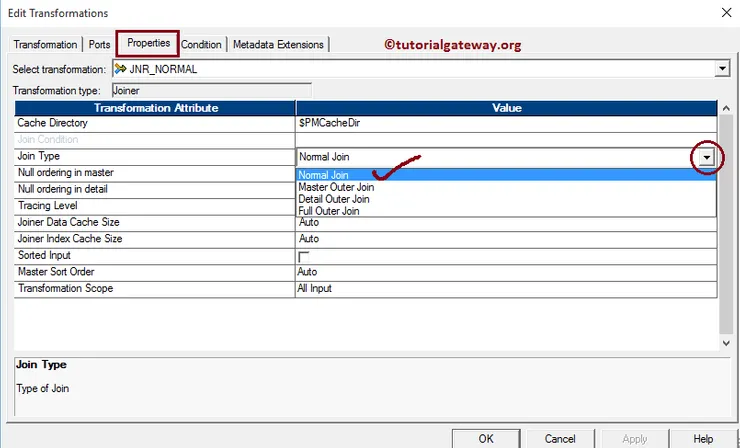 Joiner Transformation in Informatica 11