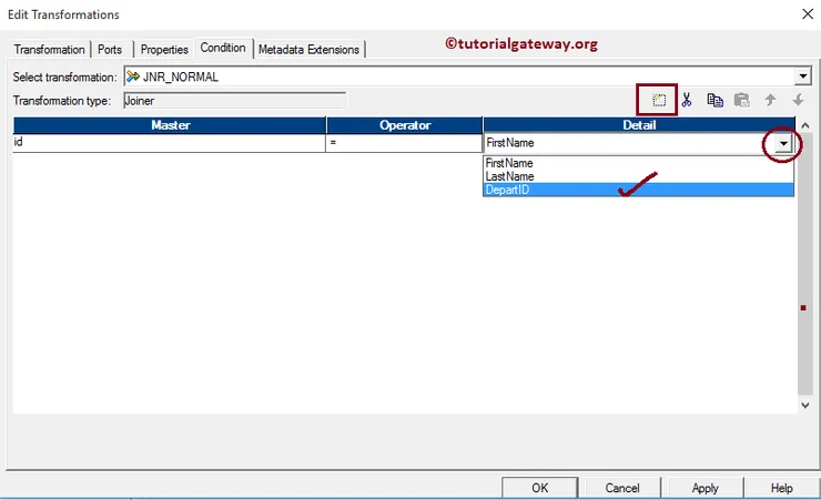 Joiner Transformation in Informatica 12