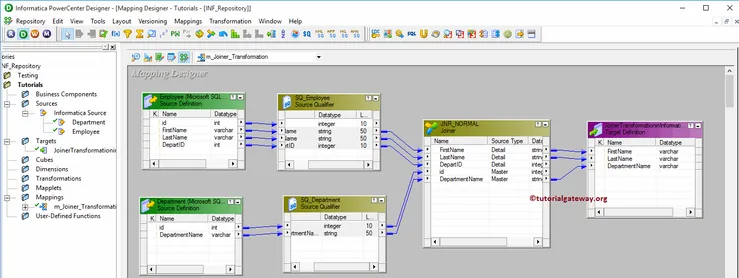 Joiner Transformation in Informatica 13