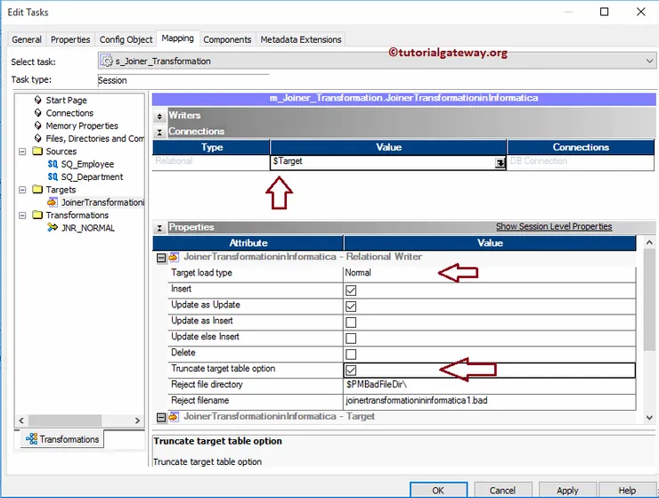 Joiner Transformation in Informatica 18