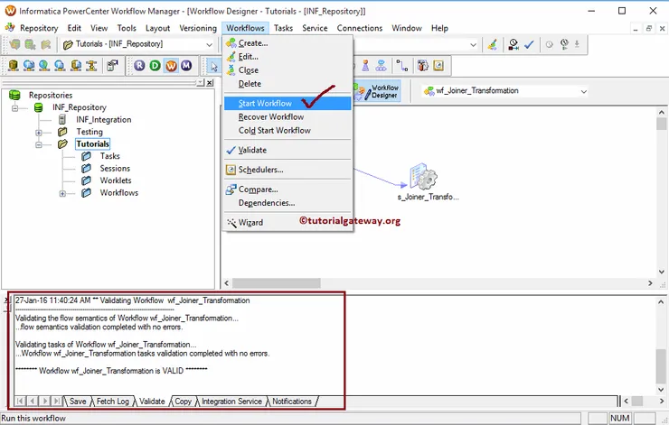 Joiner Transformation in Informatica 19