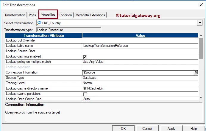 Lookup Transformation in Informatica 11