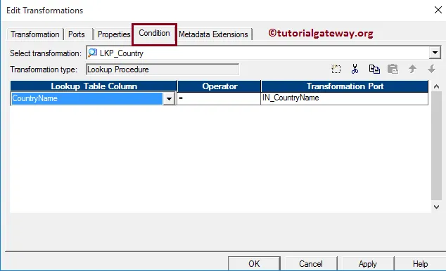 Lookup Transformation in Informatica 12