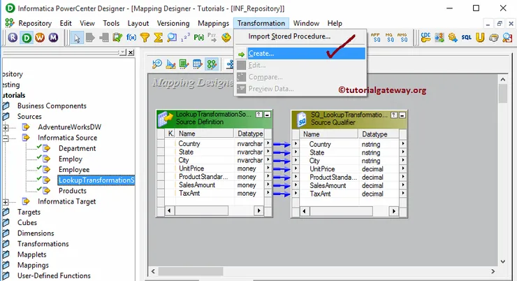 Lookup Transformation in Informatica 6