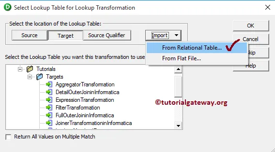 Lookup Transformation in Informatica 8