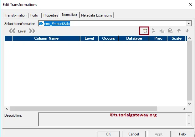 Normalizer Transformation in Informatica 10