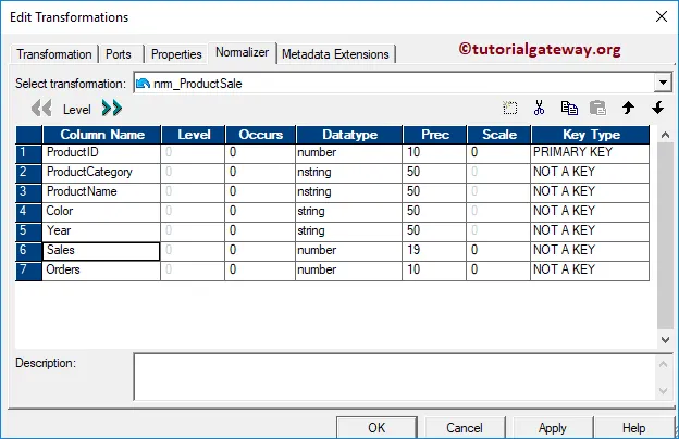 Normalizer Transformation in Informatica 11