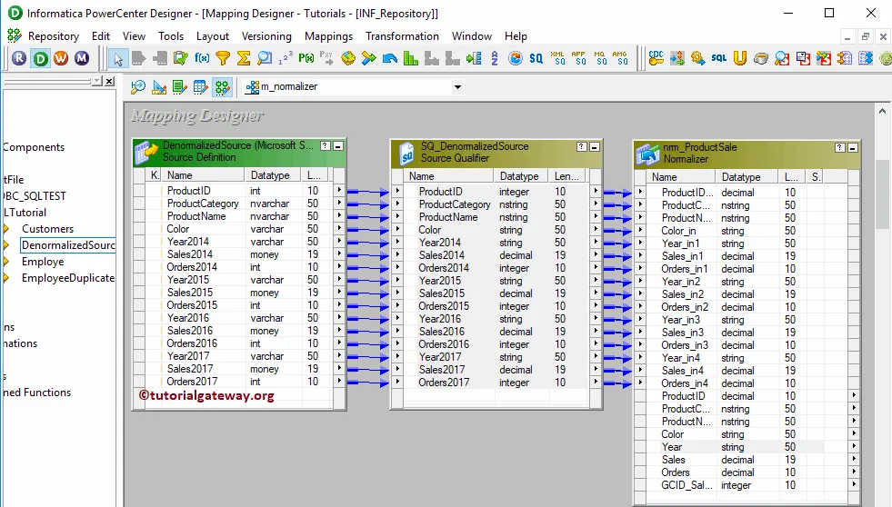 Normalizer Transformation in Informatica 17