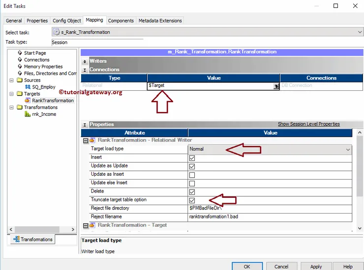 Rank Transformation in informatica 14