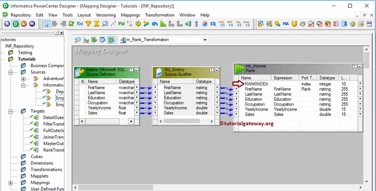 Rank Transformation in informatica 7