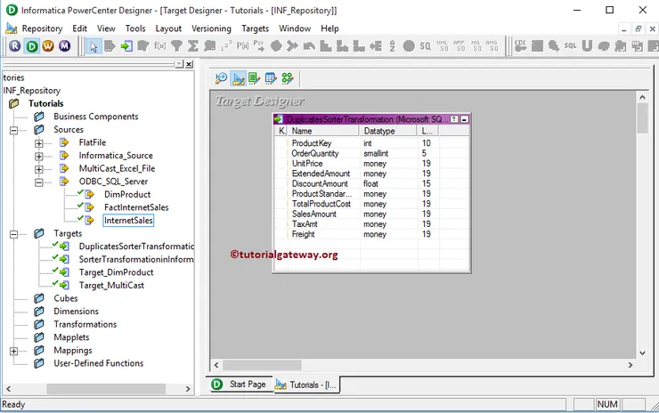 Remove Duplicates Using Sorter Transformation in Informatica 3