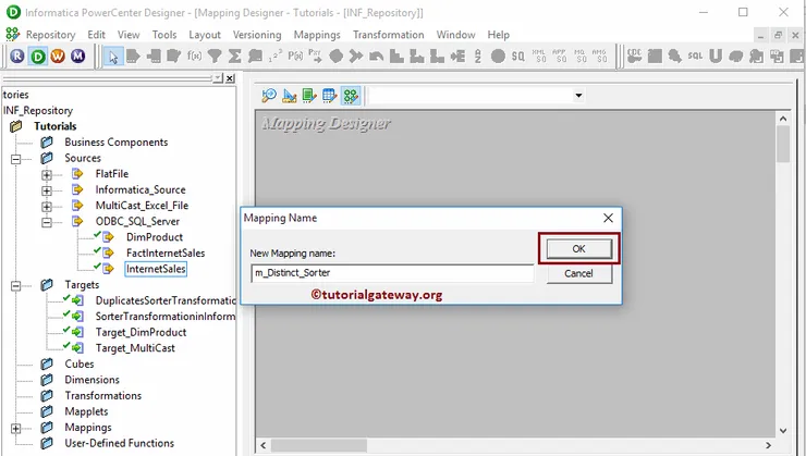 Remove Duplicates Using Sorter Transformation in Informatica 4