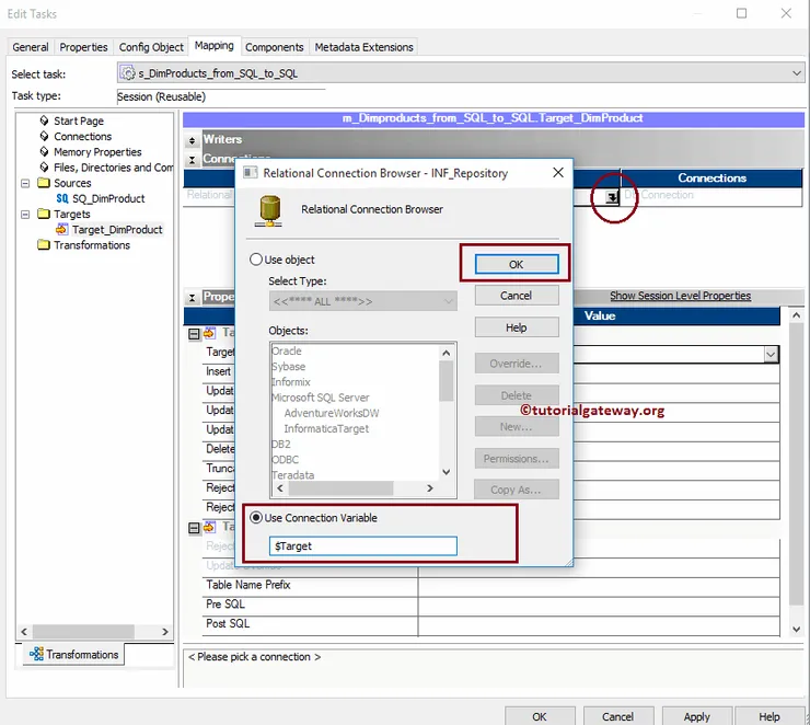 Reusable Session in Informatica 15