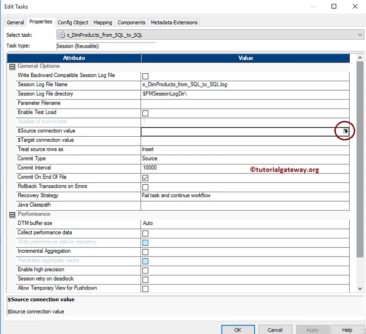 Session $Source connection value 8