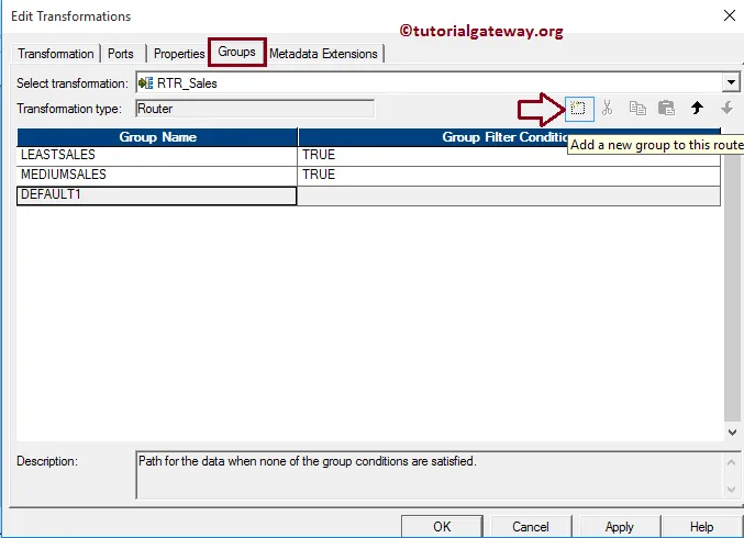 Router Transformation in Informatica 10