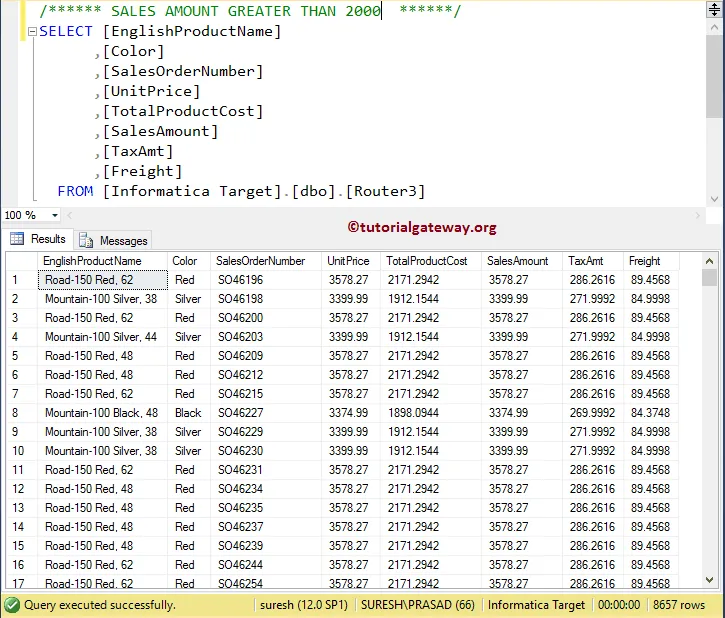 Router Transformation in Informatica 20