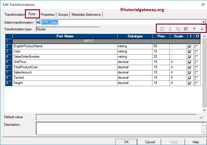 Router Transformation in Informatica 9