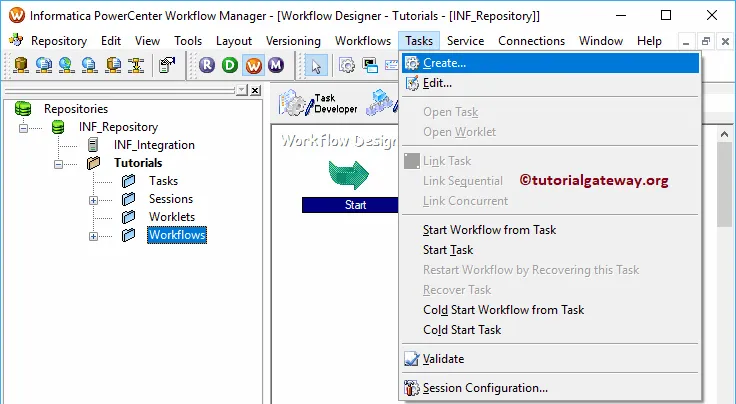 Create task for Stored Procedure Transformation 20