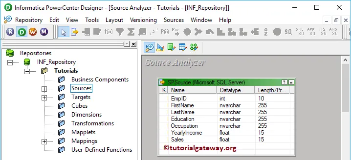 Stored Procedure Transformation Source Analyzer 3