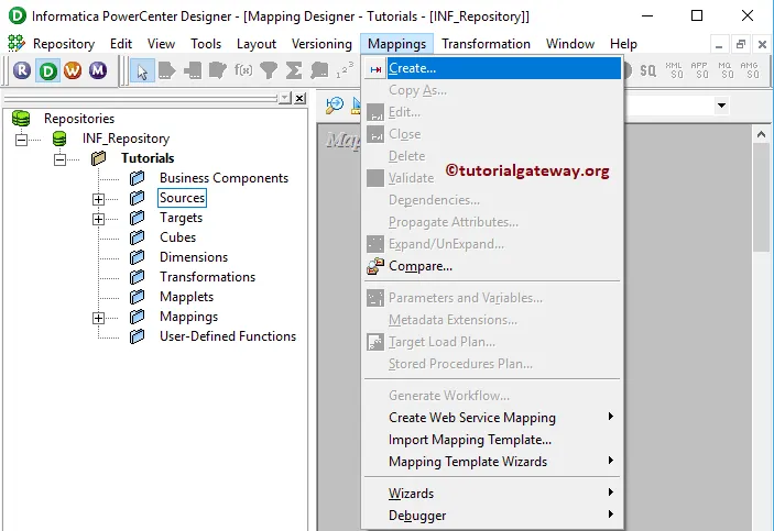 Create a Mapping for Stored Procedure Transformation