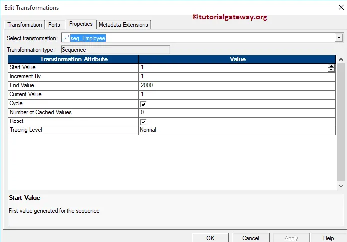 Alter Sequence Start, End and Increment Value 16