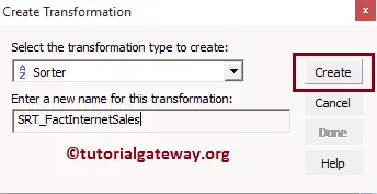 Sorter Transformation in Informatica 7