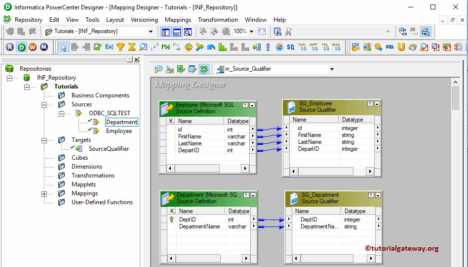 Source Qualifier Transformation in Informatica 7