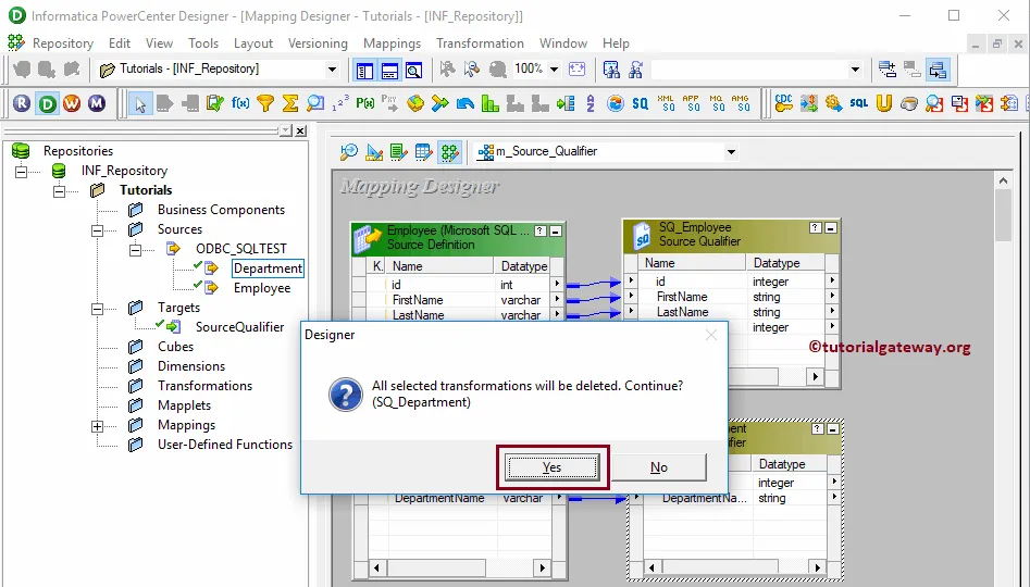 Source Qualifier Transformation in Informatica 8