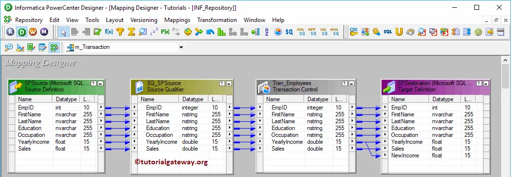 Transaction Control Transformation in Informatica 10